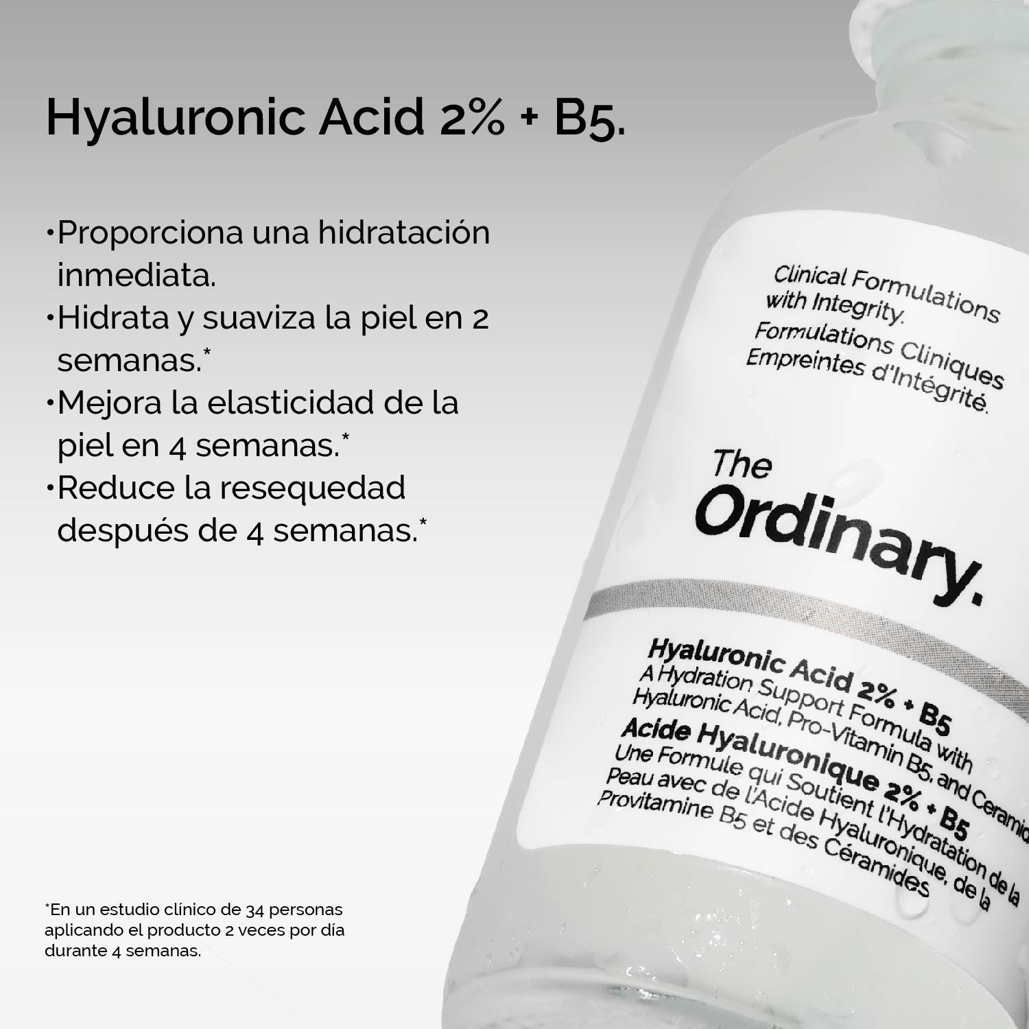 HYALURONIC ACID 2% + B5 (SUERO HIDRANTE CON ÁCIDO HIALURÓNICO Y CERAMIDAS)